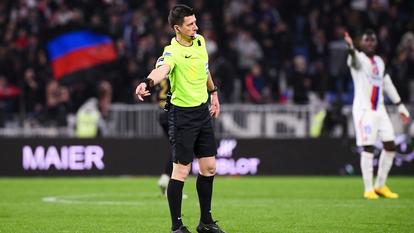 Benoît Bastien lors de Lyon-Lorient ce dimanche.