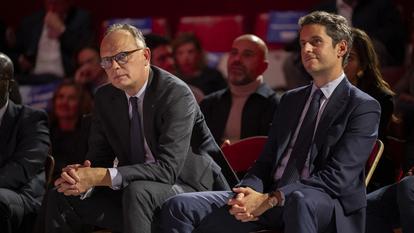 Édouard Philippe et Gabriel Attal.