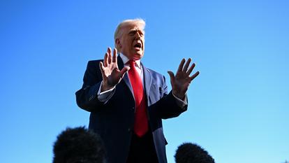 Donald Trump quitte la Maison-Blanche le 11 avril 2026.