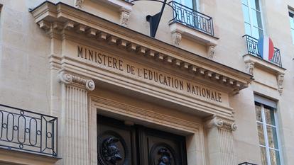 La façade du ministère de l’Éducation Nationale, à Paris.