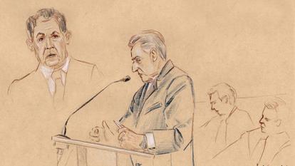 Nicolas Sarkozy s’adressant au procureur et à la Cour pendant son audition, le 14 avril 2026.