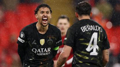 La hargne de Marquinhos, précieux mardi soir à Liverpool pour permettre au PSG de se hisser en demi-finales de la Ligue des champions.