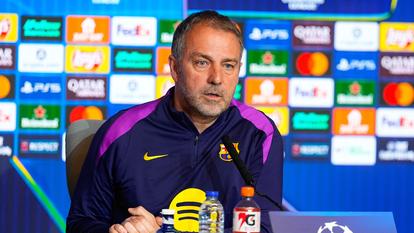 L’entraîneur du FC Barcelone, Hansi Flick.