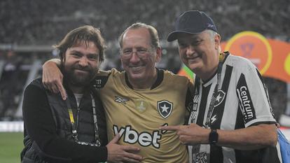 Joao Paulo Magalhaes (à gauche) avec John Textor.