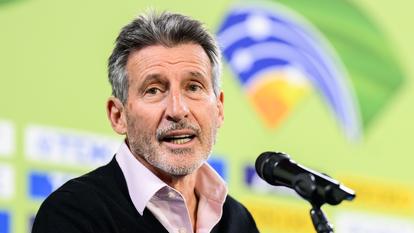 Le président de la Fédération internationale d’athlétisme Sebastian Coe.