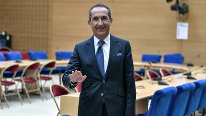 Patrick Drahi, le propriétaire d’Altice France, lors d’une audition au Parlement.