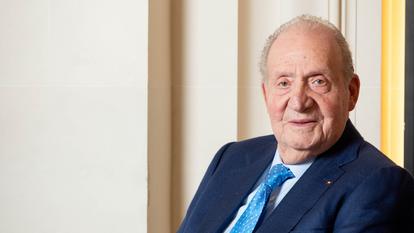 Juan Carlos, ancien roi d’Espagne, à Paris, le 10 avril.