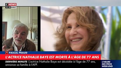 Pascal Praud et Nathalie Baye dans «L’Heure des pros» sur CNews