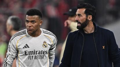 Kylian Mbappé et Alvaro Arbeloa.