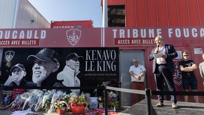 Le président du Stade Brestois Denis Le Saint