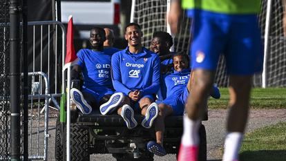 Dayot Upamecano, William Saliba, Ousmane Dembélé et Michael Olise