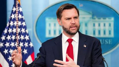 «Trump est le seul chef d’État au monde à être favorable à la nation d’Israël à l’heure actuelle », a déclaré le vice-président américain, JD Vance, jeudi (ici, à Washington).