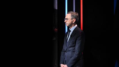 Bruno Retailleau, le 10 juin, avant d’entrer sur le plateau de BFMTV.