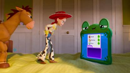 Dans ce cinquième volet des aventures de Woody, Buzz et Jessie, une nouvelle tablette grenouille sème la zizanie au pays des jouets.