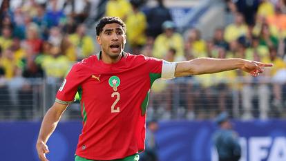 Achraf Hakimi attend la décision de la cour d’appel de Versailles.