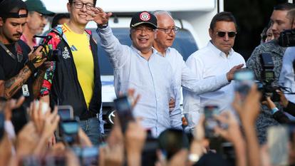 Le président colombien Gustavo Petro à Medellin, le 17 juin 2026.