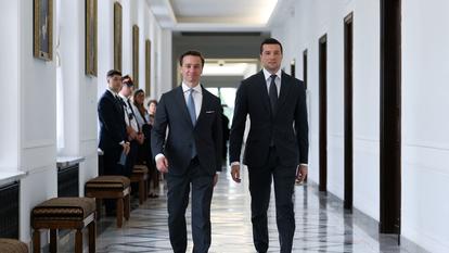 Jordan Bardella et Krzysztof Bosak.