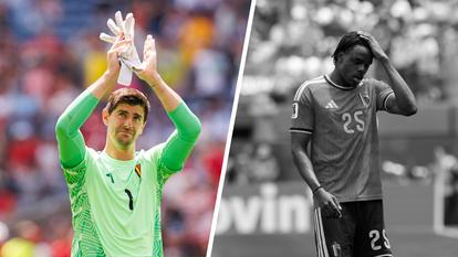 Thibaut Courtois et Nathan Ngoy.