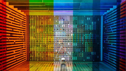 Le «Salon Agam», l’une des œuvres phares de Yaakov Agam.