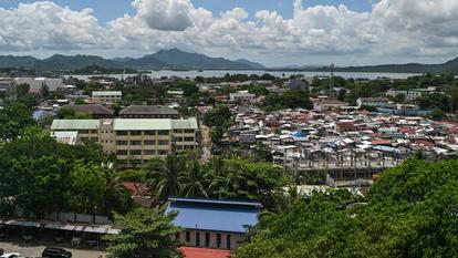 La ville de Tacloban, sur l’île de Leyte.