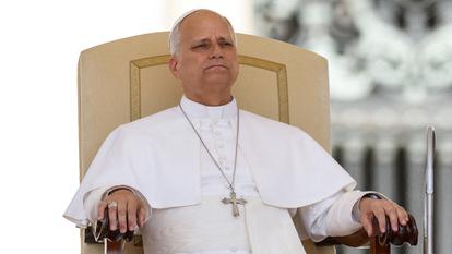 Léon XIV, le 17 juin dernier place Saint-Pierre, au Vatican.