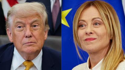 Entre Donald Trump et Giorgia Meloni, le torchon brûle.
