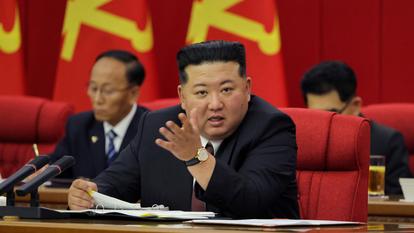 Le dirigeant nord-coréen Kim Jong-un à Pyongyang, Corée du Nord.