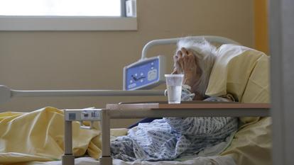 Une chambre de l’Hôpital Bichat durant la canicule de 2018.