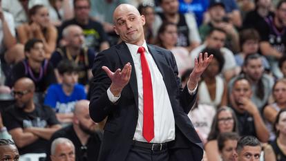 Sergii Gladyr, entraîneur ukrainien de l’AS Monaco Basket.