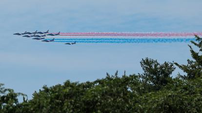 La Patrouille de France survole Washington, le 22 juin 2026.