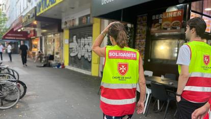 La maraude de l’Ordre de Malte à Paris.
