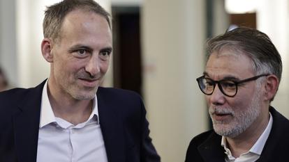 Raphaël Glucksmann et Olivier Faure