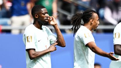 Ousmane Dembélé a inscrit son deuxième but dans la compétition, en ouvrant le score face à la Norvège vendredi.