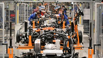 À moyen terme, quatre usines seraient condamnées, dont celle de Zwickau en Basse-Saxe (ici, en avril 2022).