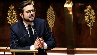 Le député socialiste Philippe Brun lors de l’examen du budget à l’Assemblée nationale, à Paris, le 24 octobre 2025.