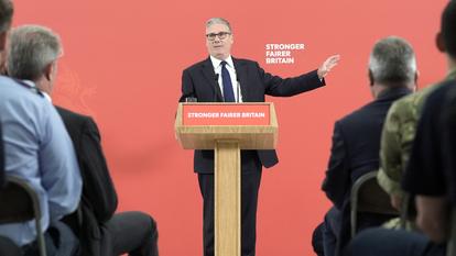 Le premier ministre britannique Keir Starmer a dévoilé un plan d’investissement dans la défense, dans le Berkshire, mardi 30 juin 2026.