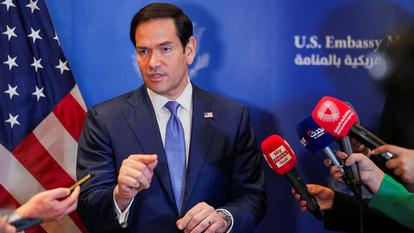 Le secrétaire d’État américain Marco Rubio à Manama, le 25 juin 2026.
