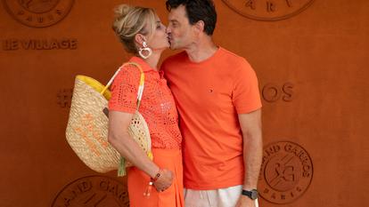 Élodie Gossuin et son mari Bertrand Lacherie à Roland-Garros en mai 2026.