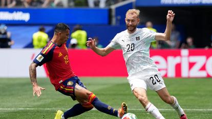 L’Espagne face à l’Autriche en Coupe du monde de football.