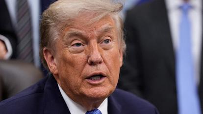 Le président américain Donald Trump dans le Bureau ovale de la Maison-Blanche à Washington, le 26 juin 2026.