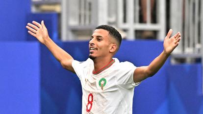 Azzedine Ounahi célèbre son premier but