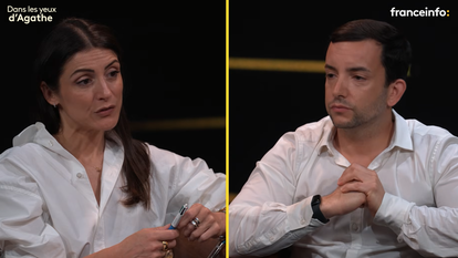 Agathe Lambret face à Jean-Philippe Tanguy dans le podcast «Dans les yeux d’Agathe».