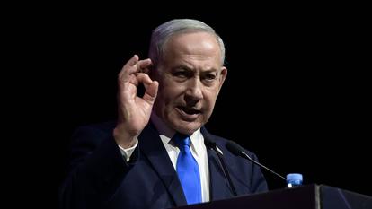 Le premier ministre israélien Benyamin Netanyahou à Tel-Aviv, le 24 juin 2026.