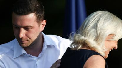 Marine Le Pen et Jordan Bardella, à Liévin, le 4 juillet dernier.