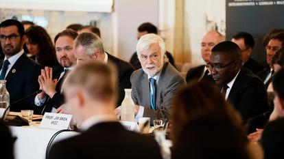 James Skea, président du Groupe d’experts intergouvernemental sur l’évolution du climat (Giec), le 21 mars 2024.