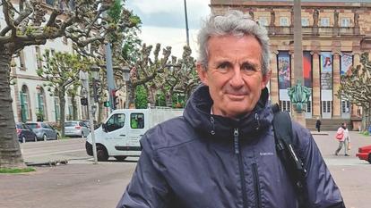 Jean-Christophe Fromantin, au terme de son périple, qui l’a conduit de Nantes à Strasbourg.