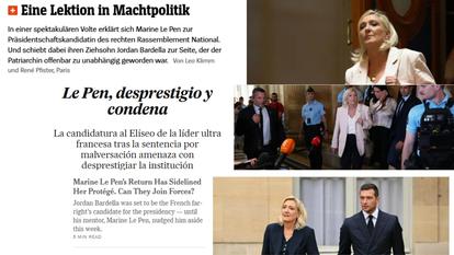 La presse internationale estime que le RN perd l’argument politique de «l’acharnement judiciaire».
