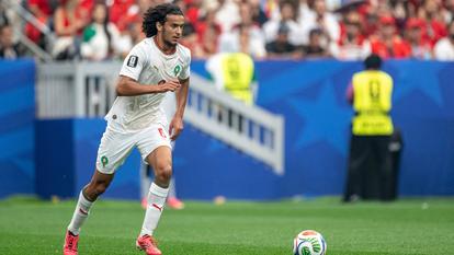 Ayyoub Bouaddi lors du huitième de finale Canada-Maroc, à Houston (Texas), le 4 juillet 2026.