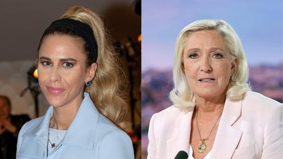 Sarah Saldmann et Marine Le Pen