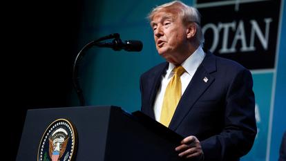 Le président des États-Unis, Donald Trump, à Ankara, en Turquie, le 8 juillet 2026.